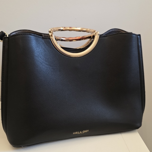 luella grey Handbags - Luella Grey London Black Bag With Gold Hardware